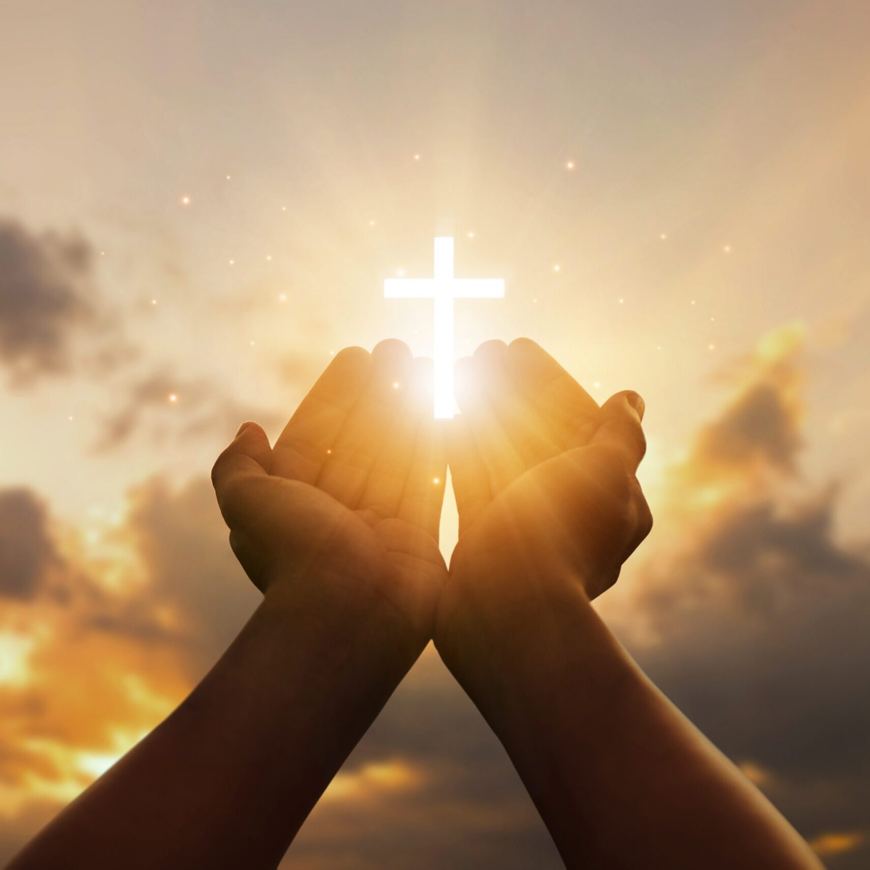Human,Hands,Open,Palms,Up,To,Worship,Hope,With,The